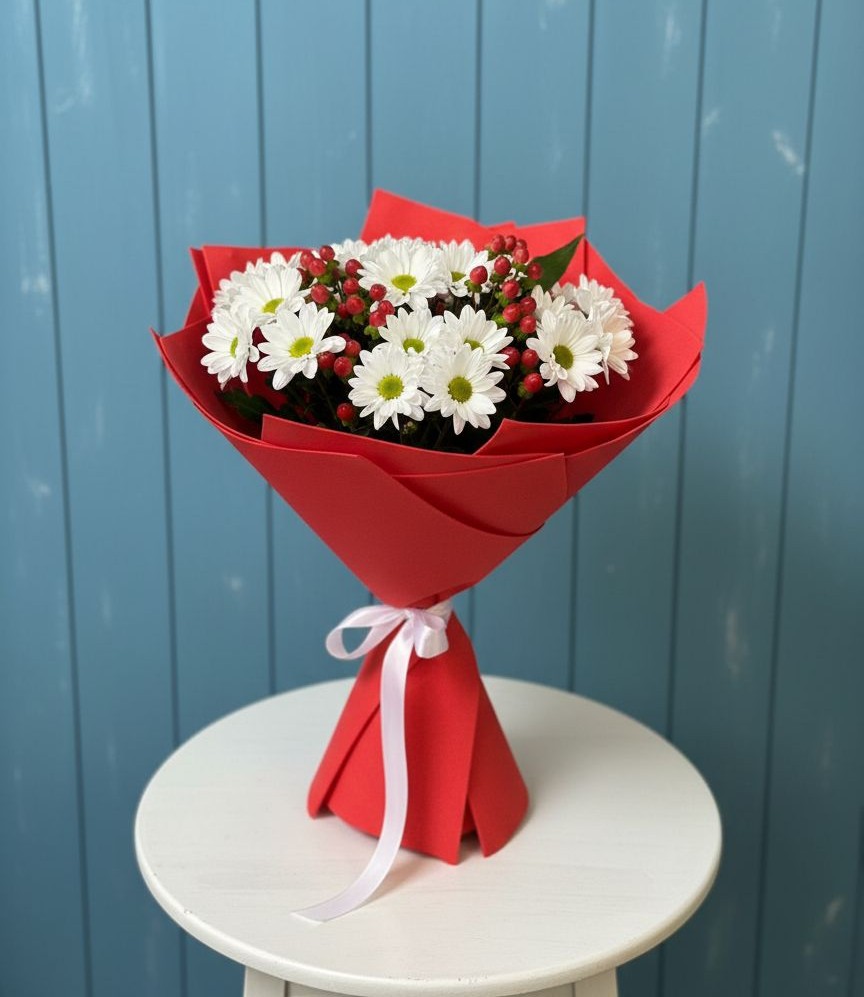 Букет цветов из: Хризантемы в Гамово