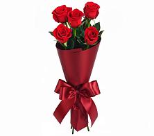 Букет 5 Красных роз Эдлесс Лав в Гамово
