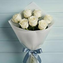 Букет 7 Белых роз Эдлесс Лав #REPLACE_PRED# Гамово