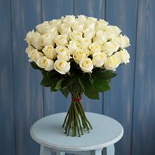 Букет 51 Белая роза Эдлесс Лав #REPLACE_PRED# Гамово