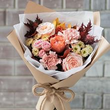 Букет цветов из:  Гвоздики, Хризантемы и Розы в Гамово